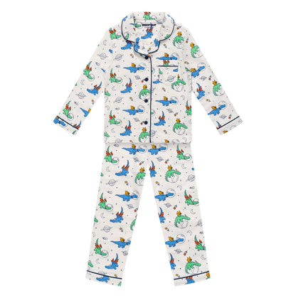 1 Pack Boys Greentreat Organic Cotton Dinosaurs Print Pyjama Set BLHGT058
