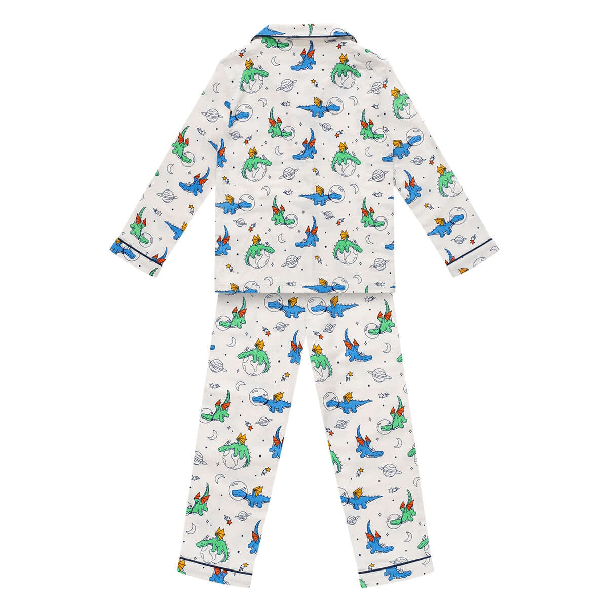 1 Pack Boys Greentreat Organic Cotton Dinosaurs Print Pyjama Set