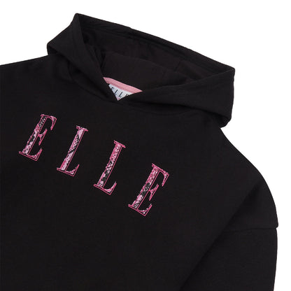 Elle Oversize Cropped Over The Head Hoodie