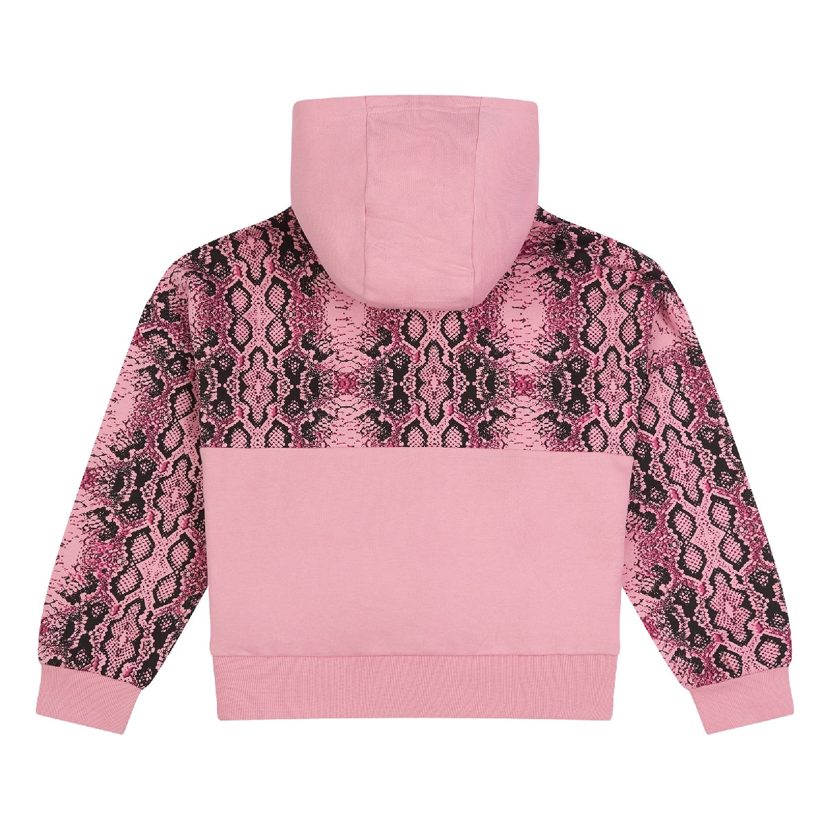 Elle Oversize Cropped All Over Print Over The Head Hoodie