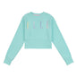 Elle Girls Multicolour Print Crop Sweatshirt