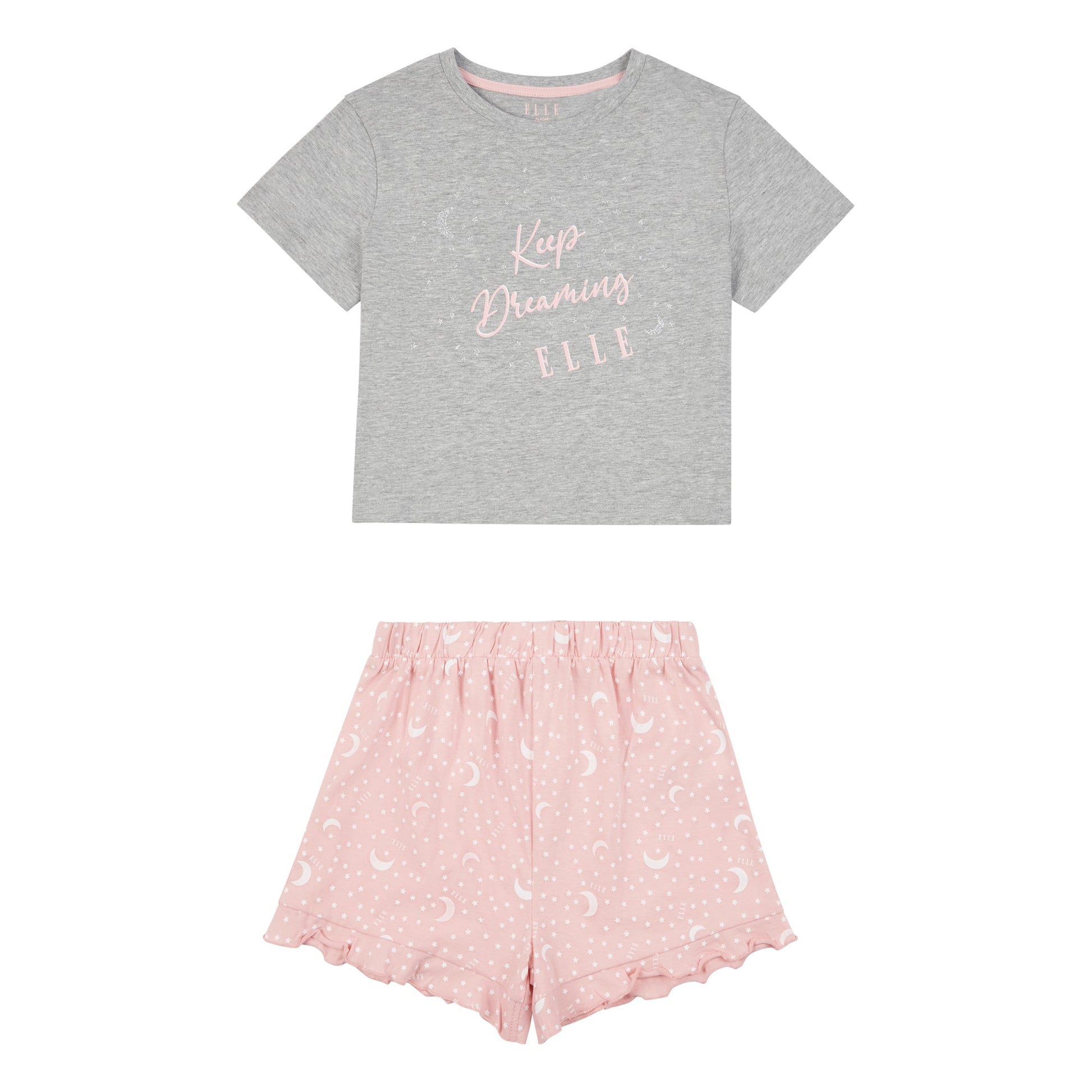 Elle Girls Graphic T-Shirt and Short Set