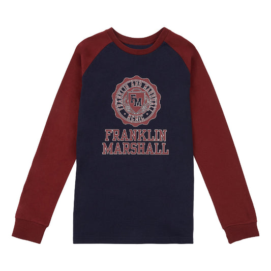 Franklin & Marshall Crest Long-Sleeved T-Shirt FMS0526203