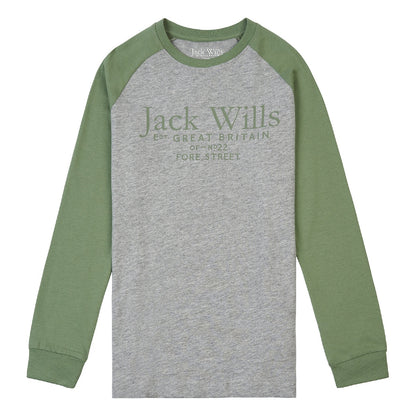 Jack Wills Raglan Long-Sleeve T-Shirt JWS0117G59